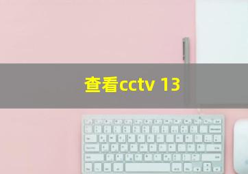 查看cctv 13